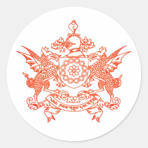 Adesivo Emblema do Estado Sikkim - ÍNDIA