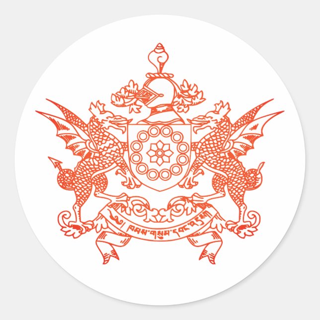 Adesivo Emblema do Estado Sikkim - ÍNDIA (Frente)