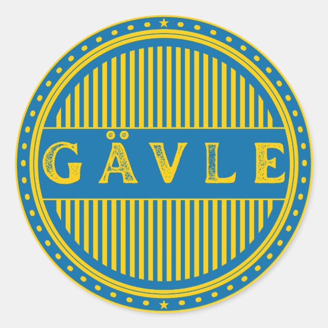Adesivo Emblema do Gävle City Pride – Identidade Sueca (Frente)