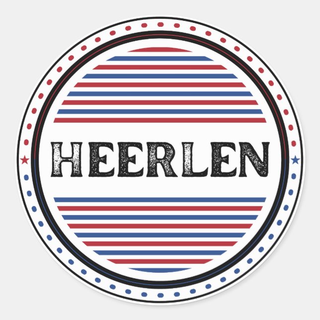 Adesivo Emblema do Heerlen City Pride – Identidade Neerlan (Frente)