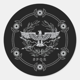 Adesivo Emblema do Império Romano SPQR Adesivo.