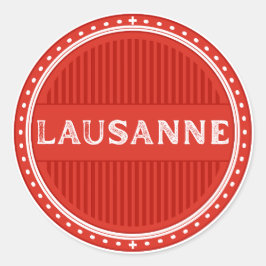 Adesivo Emblema do Lausanne City Pride – Identidade Suíça