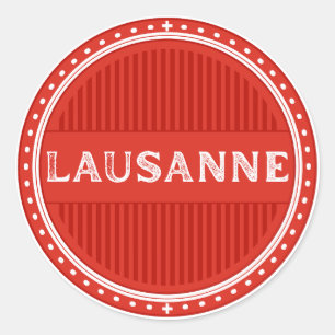 Adesivo Emblema do Lausanne City Pride – Identidade Suíça