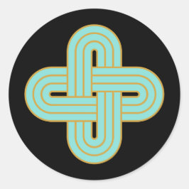 Adesivo Emblema do Nó Celta Tradicional de Salomão