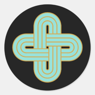 Adesivo Emblema do Nó Celta Tradicional de Salomão