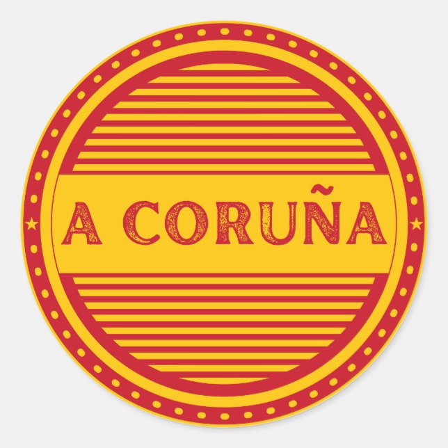 Adesivo Emblema do Orgulho da Cidade da Corunha – Identida (Frente)