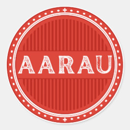Adesivo Emblema do Orgulho da Cidade de Aarau – Identidade