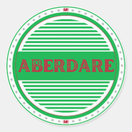 Adesivo Emblema do Orgulho da Cidade de Aberdare – Identid