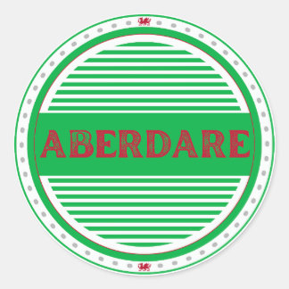 Adesivo Emblema do Orgulho da Cidade de Aberdare – Identid
