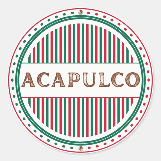 Adesivo Emblema do Orgulho da Cidade de Acapulco – Identid (Frente)