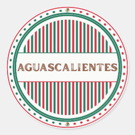 Adesivo Emblema do Orgulho da Cidade de Aguascalientes Ide