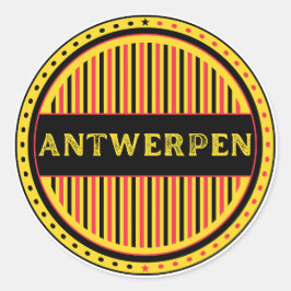 Adesivo Emblema do Orgulho da Cidade de Antuérpia – Identi