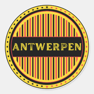 Adesivo Emblema do Orgulho da Cidade de Antuérpia – Identi
