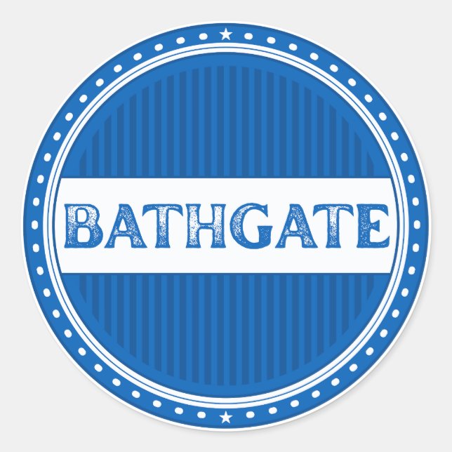 Adesivo Emblema do Orgulho da Cidade de Bathgate – Identid (Frente)