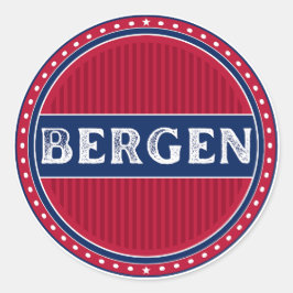 Adesivo Emblema do Orgulho da Cidade de Bergen – Identidad