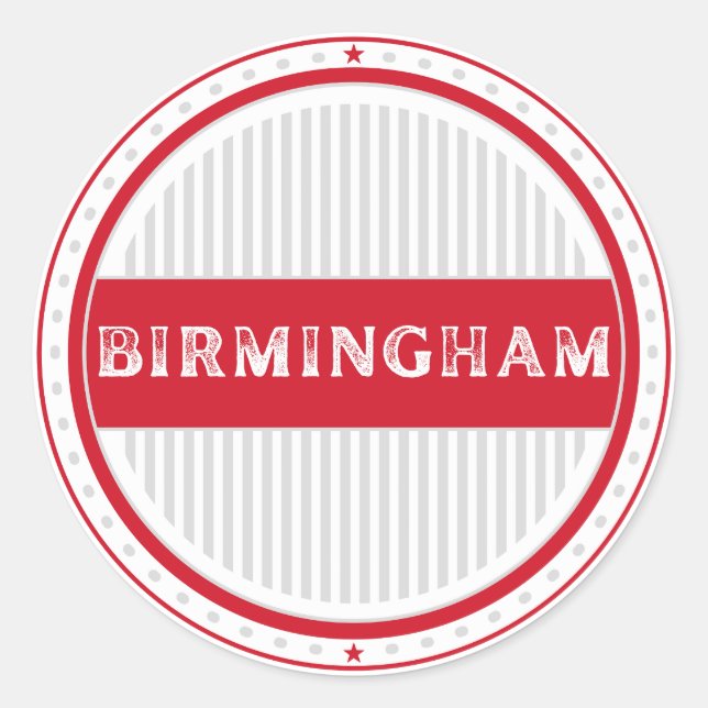 Adesivo Emblema do Orgulho da Cidade de Birmingham – Ident (Frente)