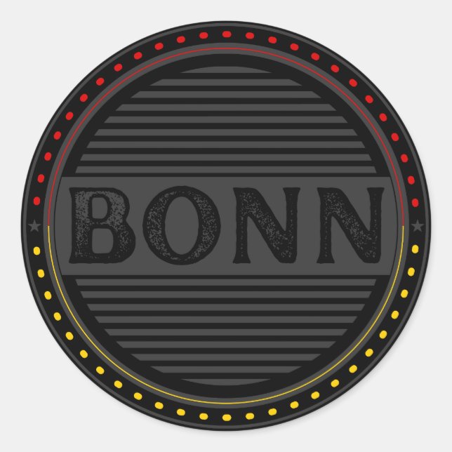 Adesivo Emblema do Orgulho da Cidade de Bonn – Identidade  (Frente)