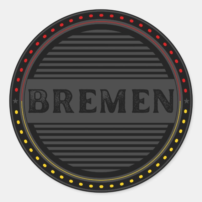 Adesivo Emblema do Orgulho da Cidade de Bremen – Identidad (Frente)