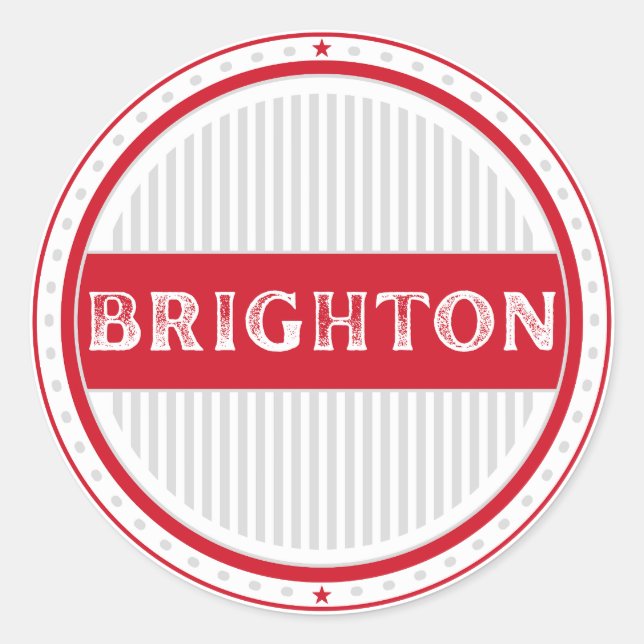 Adesivo Emblema do Orgulho da Cidade de Brighton – Identid (Frente)