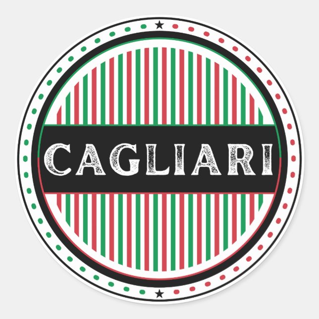 Adesivo Emblema do Orgulho da Cidade de Cagliari – Identid (Frente)