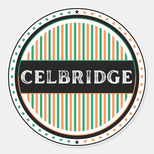 Adesivo Emblema do Orgulho da Cidade de Celbridge – Identi (Frente)