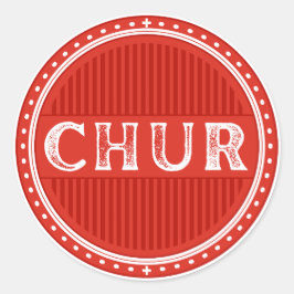 Adesivo Emblema do Orgulho da Cidade de Chur – Identidade 