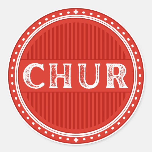 Adesivo Emblema do Orgulho da Cidade de Chur – Identidade  (Frente)