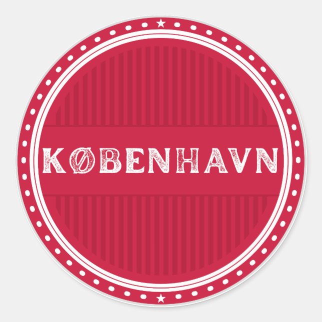 Adesivo Emblema do Orgulho da Cidade de Copenhague – Ident (Frente)