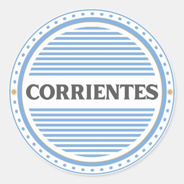 Adesivo Emblema do Orgulho da Cidade de Corrientes – Ident (Frente)