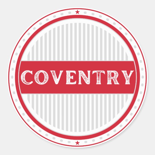 Adesivo Emblema do Orgulho da Cidade de Coventry – Identid (Frente)