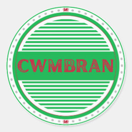 Adesivo Emblema do Orgulho da Cidade de Cwmbran – Identida
