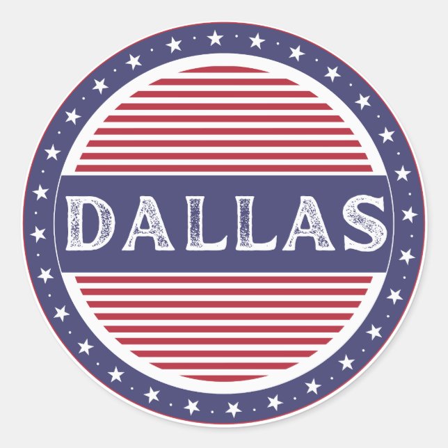 Adesivo Emblema do Orgulho da Cidade de Dallas – Identidad (Frente)