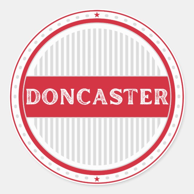 Adesivo Emblema do Orgulho da Cidade de Doncaster – Identi (Frente)