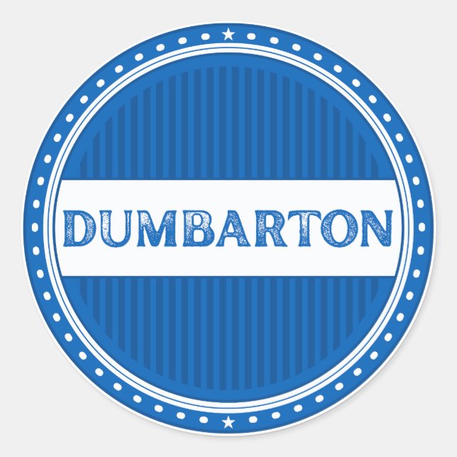Adesivo Emblema do Orgulho da Cidade de Dumbarton – Identi (Frente)