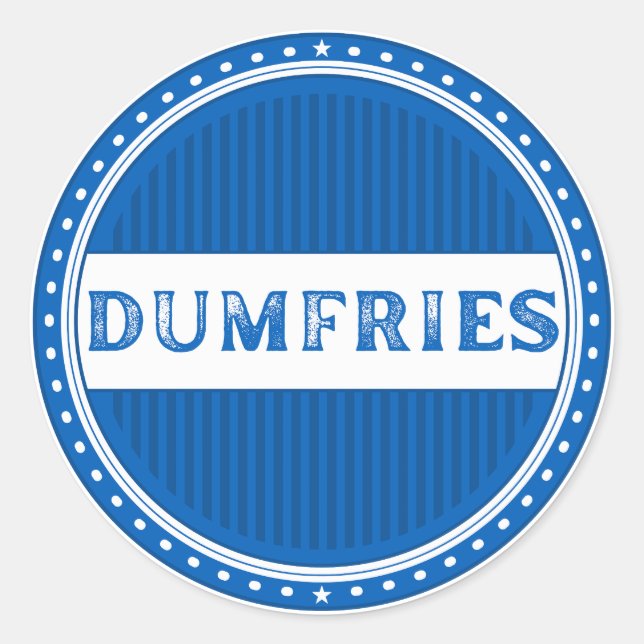 Adesivo Emblema do Orgulho da Cidade de Dumfries – Identid (Frente)
