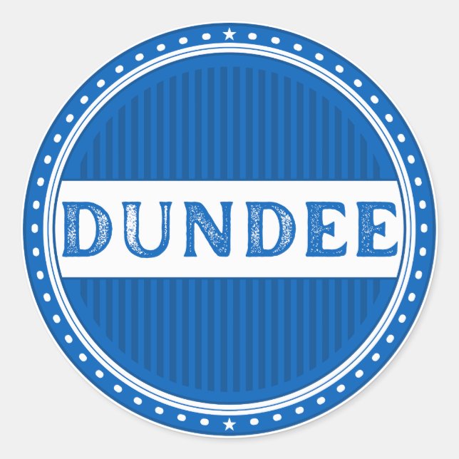 Adesivo Emblema do Orgulho da Cidade de Dundee – Identidad (Frente)