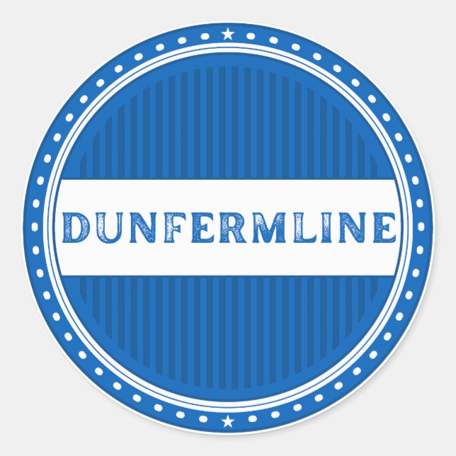 Adesivo Emblema do Orgulho da Cidade de Dunfermline – Iden (Frente)