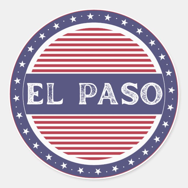 Adesivo Emblema do Orgulho da Cidade de El Paso – Identida (Frente)