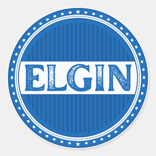 Adesivo Emblema do Orgulho da Cidade de Elgin – Identidade (Frente)