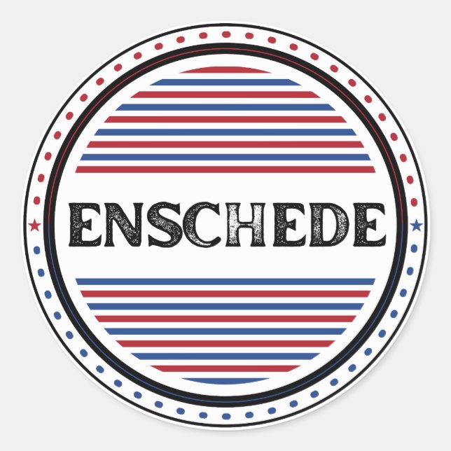 Adesivo Emblema do Orgulho da Cidade de Enschede – Identid (Frente)