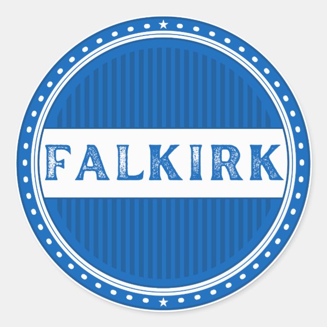 Adesivo Emblema do Orgulho da Cidade de Falkirk – Identida (Frente)