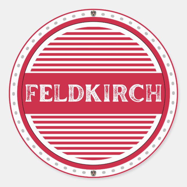 Adesivo Emblema do Orgulho da Cidade de Feldkirch – Identi (Frente)
