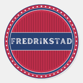 Adesivo Emblema do Orgulho da Cidade de Fredrikstad – Iden