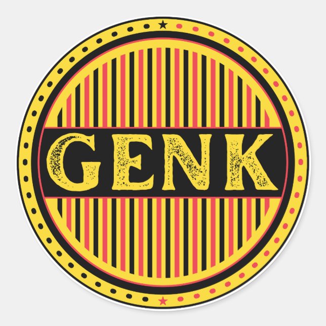 Adesivo Emblema do Orgulho da Cidade de Genk – Identidade  (Frente)