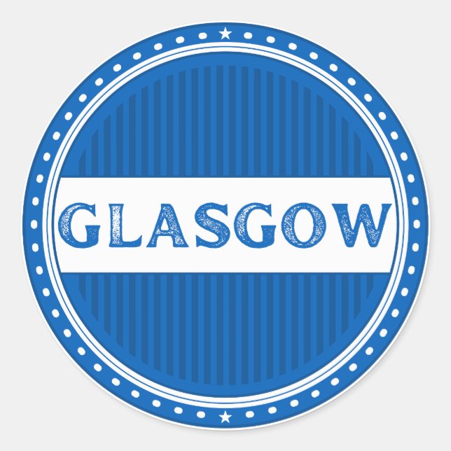 Adesivo Emblema do Orgulho da Cidade de Glasgow – Identida (Frente)