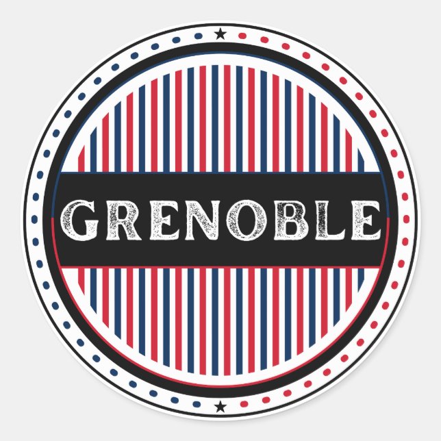 Adesivo Emblema do Orgulho da Cidade de Grenoble – Identid (Frente)