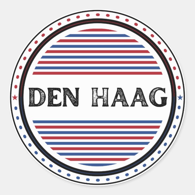 Adesivo Emblema do Orgulho da Cidade de Haia – Identidade  (Frente)