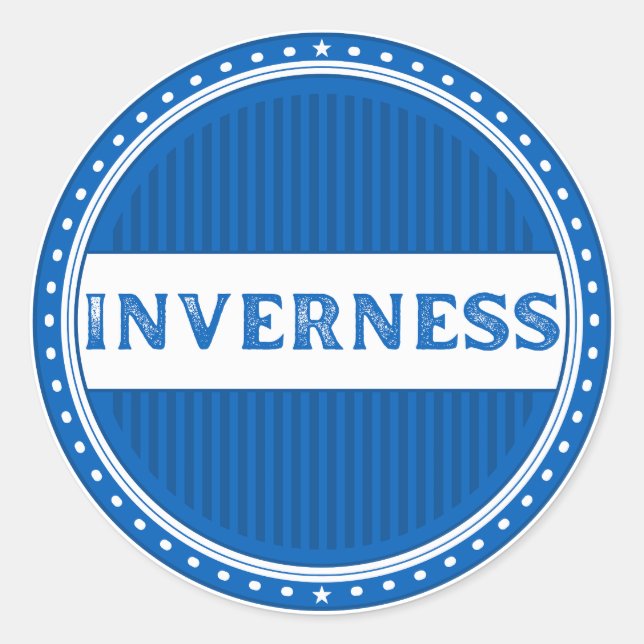 Adesivo Emblema do Orgulho da Cidade de Inverness – Identi (Frente)