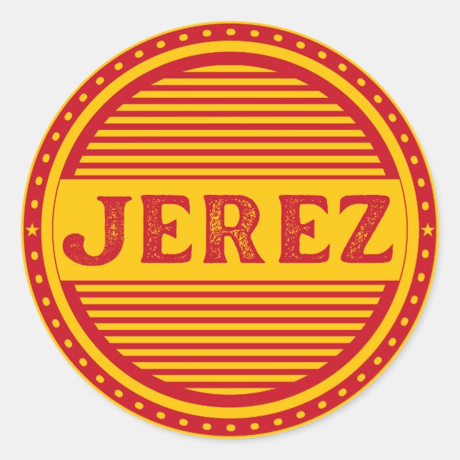 Adesivo Emblema do Orgulho da Cidade de Jerez – Identidade (Frente)