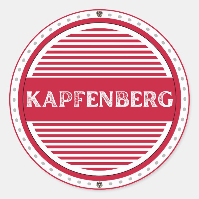 Adesivo Emblema do Orgulho da Cidade de Kapfenberg – Ident (Frente)